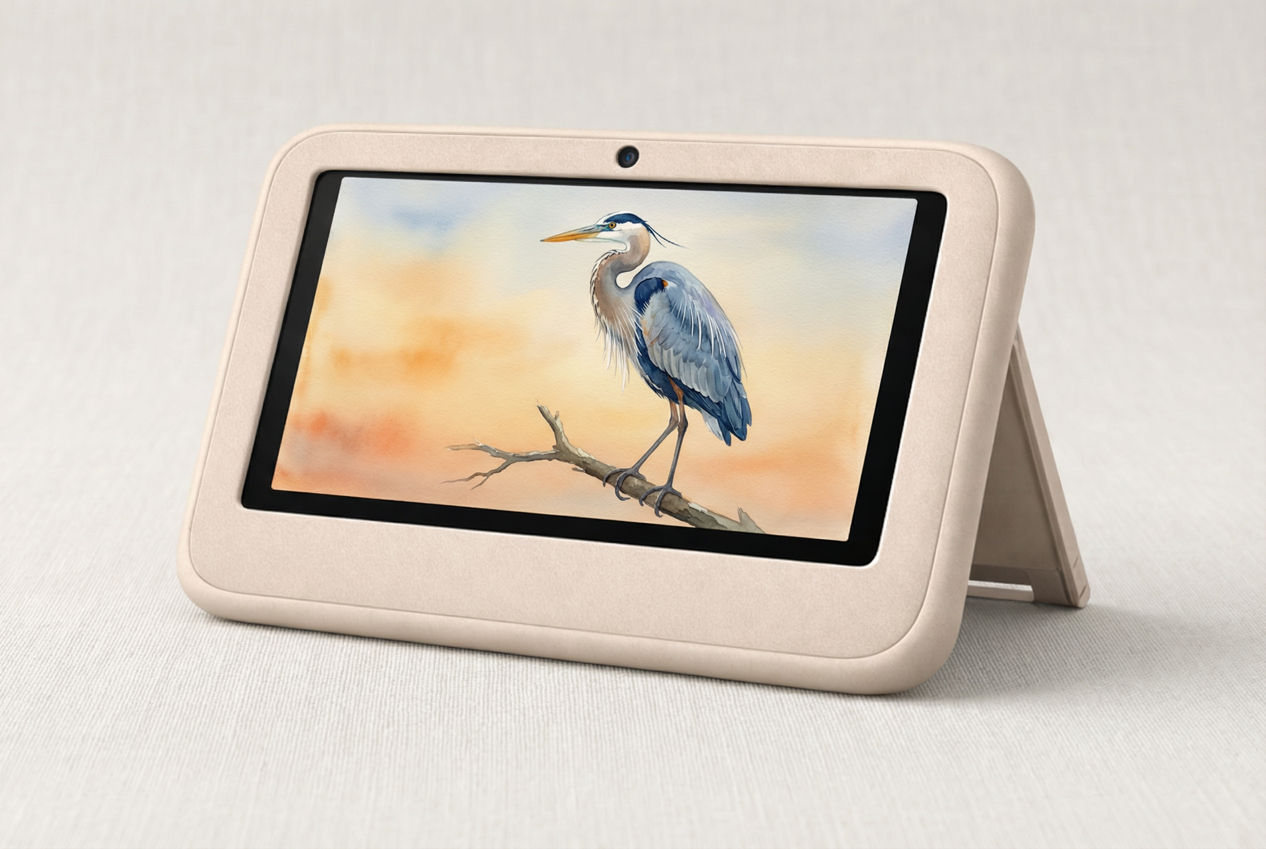 Ægis tablet — landscape-first learning device for children